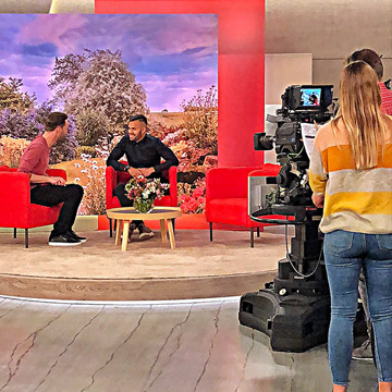 Im Gespräch mit Moderator Sven Kroll.